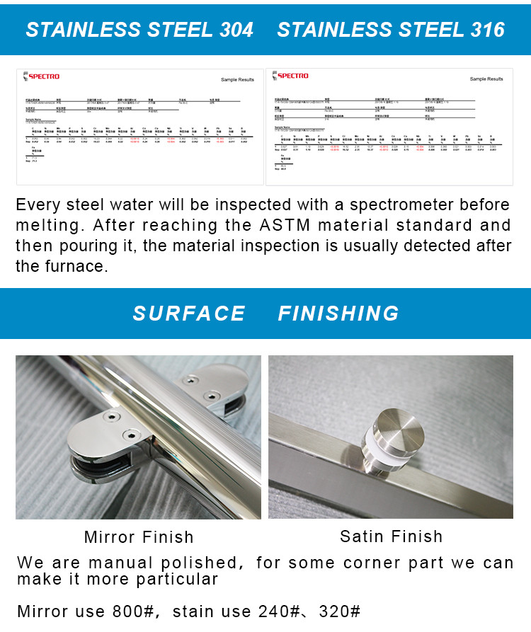Buy Sus 304 Satin Surface Glass Balustrade Railing Australia Railings ...