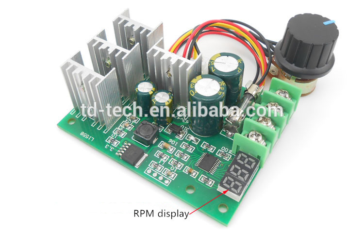 Taidacent - Contrôleur De Vitesse De Moteur électrique 12V, 24V