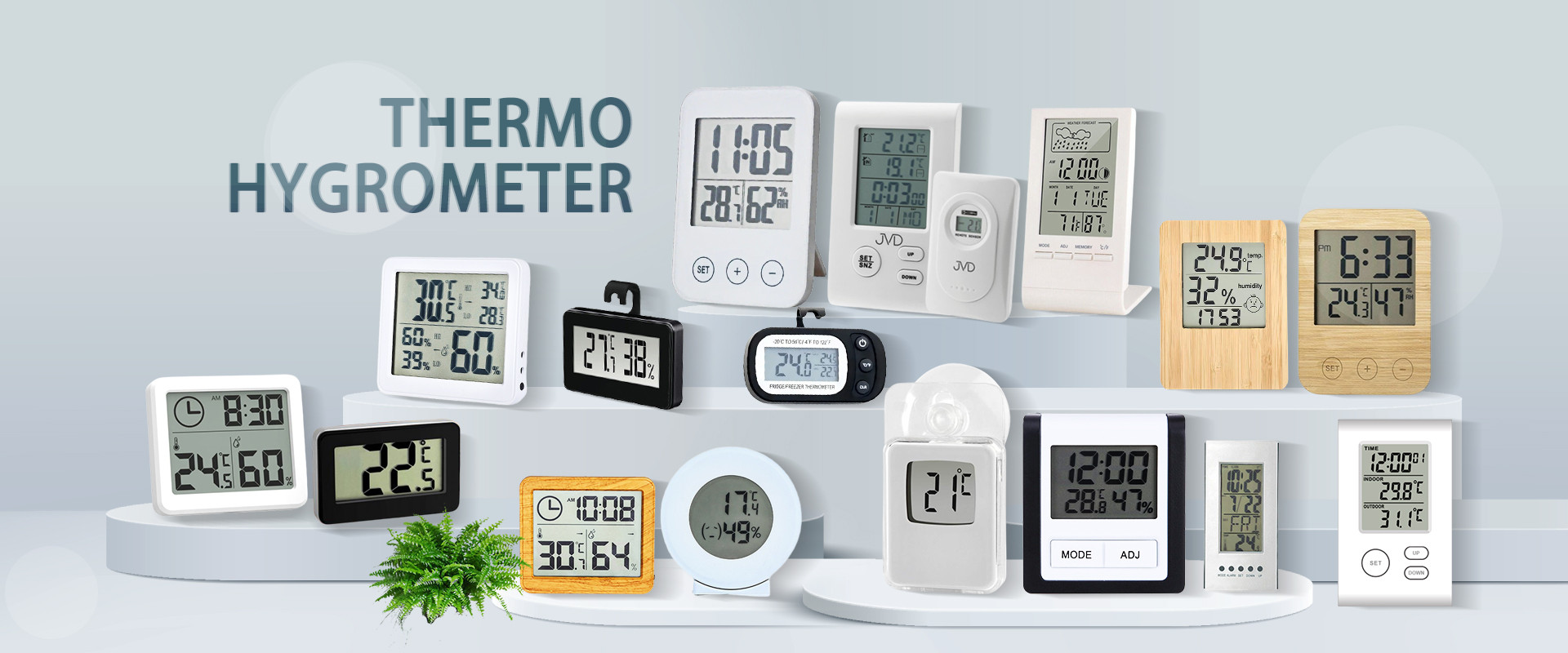 Buy Temperature Humidity Monitor Digital Thermo Lcd Hygrometer Clock ...