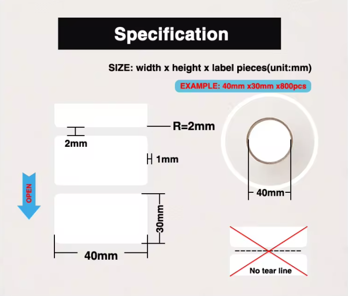 Buy The Latest Premium Quality Blank Copperplate Label Paper 90*60mm ...