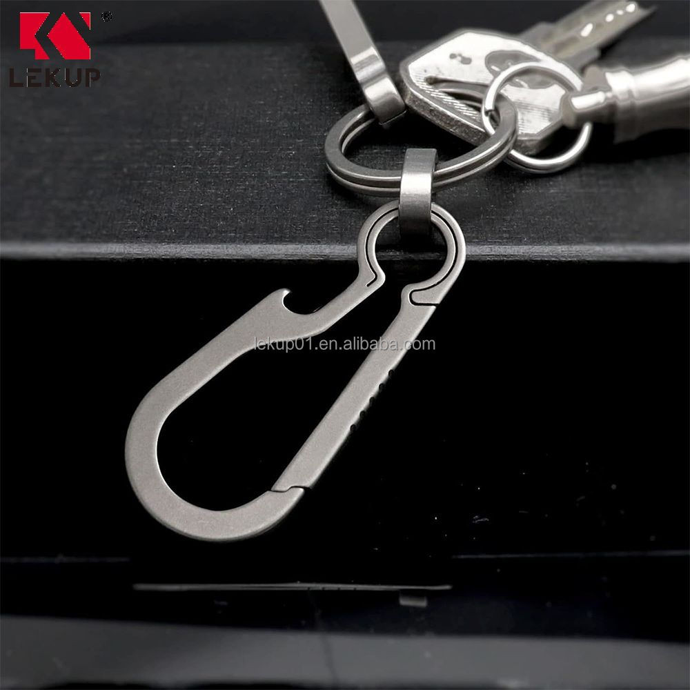 Buy Titanium Carabiner Keychain Clip Mini Keychain Hook Small Key Clip ...
