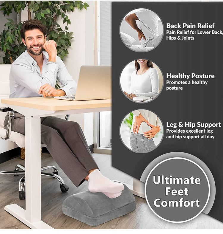 Buy Under Desk Foot Rest For Office Use And Adjustable Height Memory ...