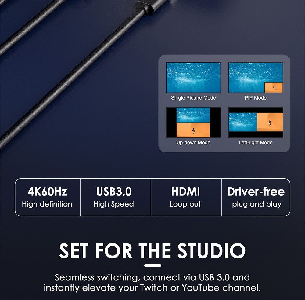 Buy Usb 3.0 1080p Streaming Obs Capturing Gaming Live Recording 2 ...