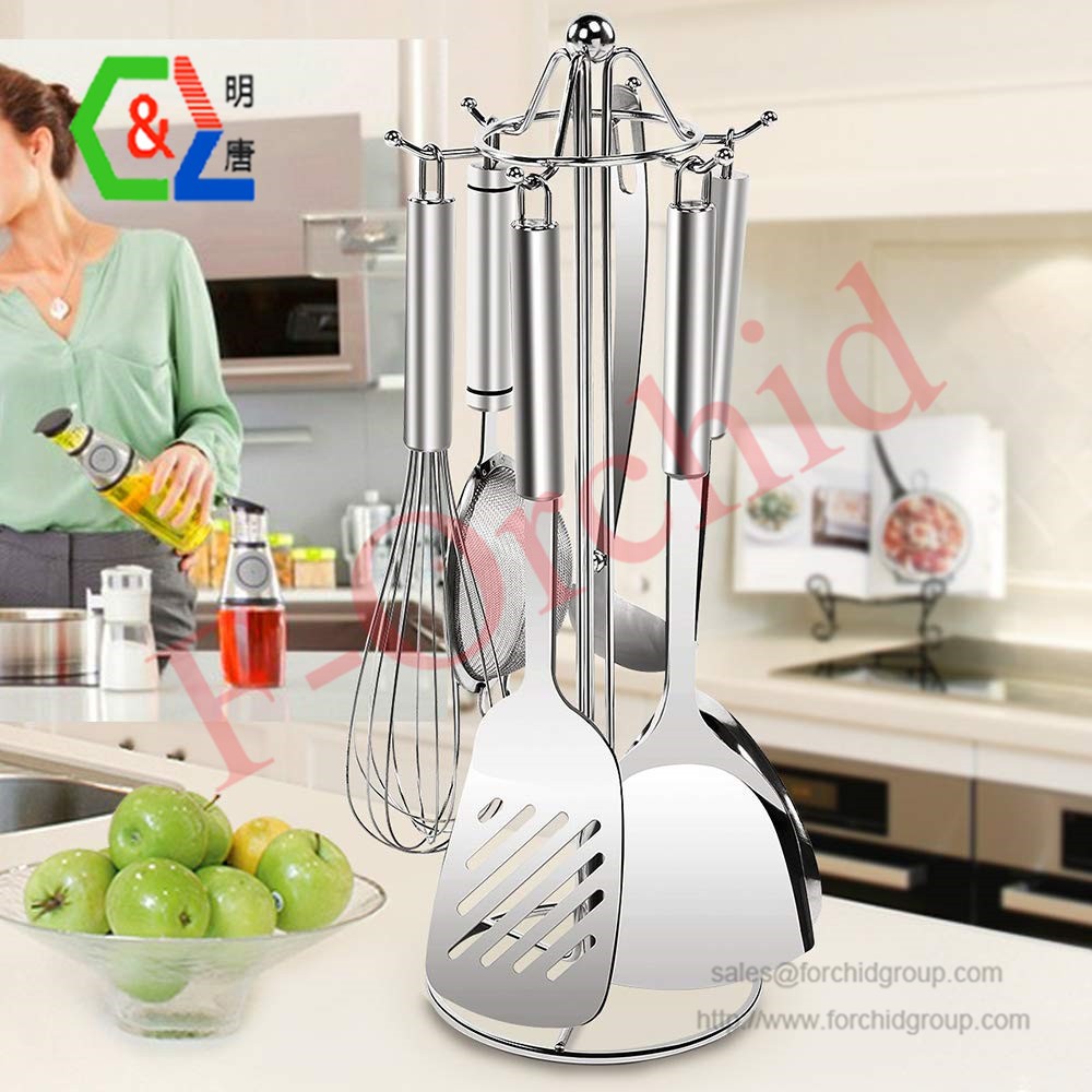 Standcn 304 stainless steel kitchen utensils set, 6 pcs metal