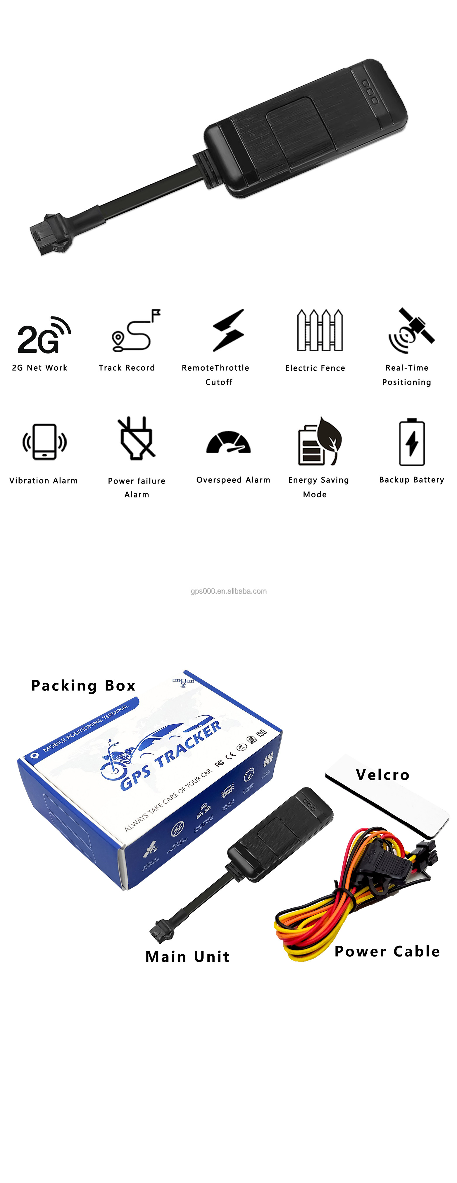 Buy Vehicle Gps Tracking Device G17h-2g Gps Tracker Remote Engine ...