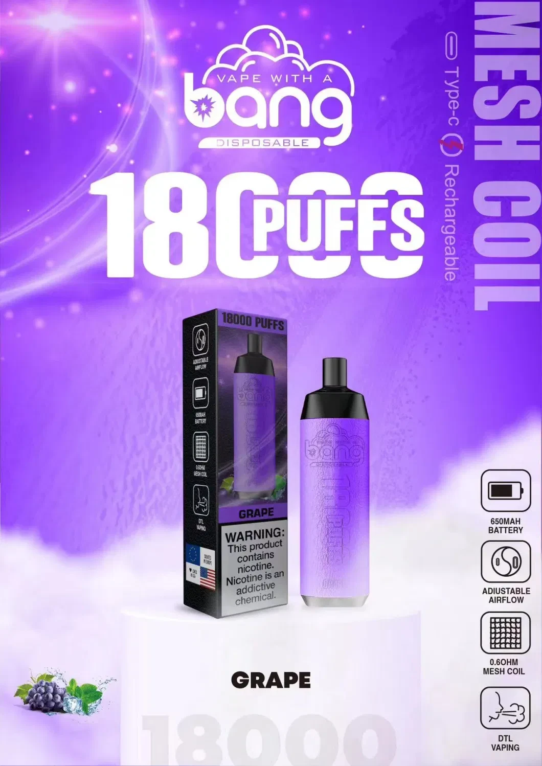 Buy Waka Wholesale Vape Pen Oukitel Puffs 20000bar E Cigarette Fruit Flavor  Disposable Vape Led Display Indicates Battery E Cigarettes Vaporizer Vaper  Bar from Dongguan Baoboluo International Trade Co., Ltd., China |