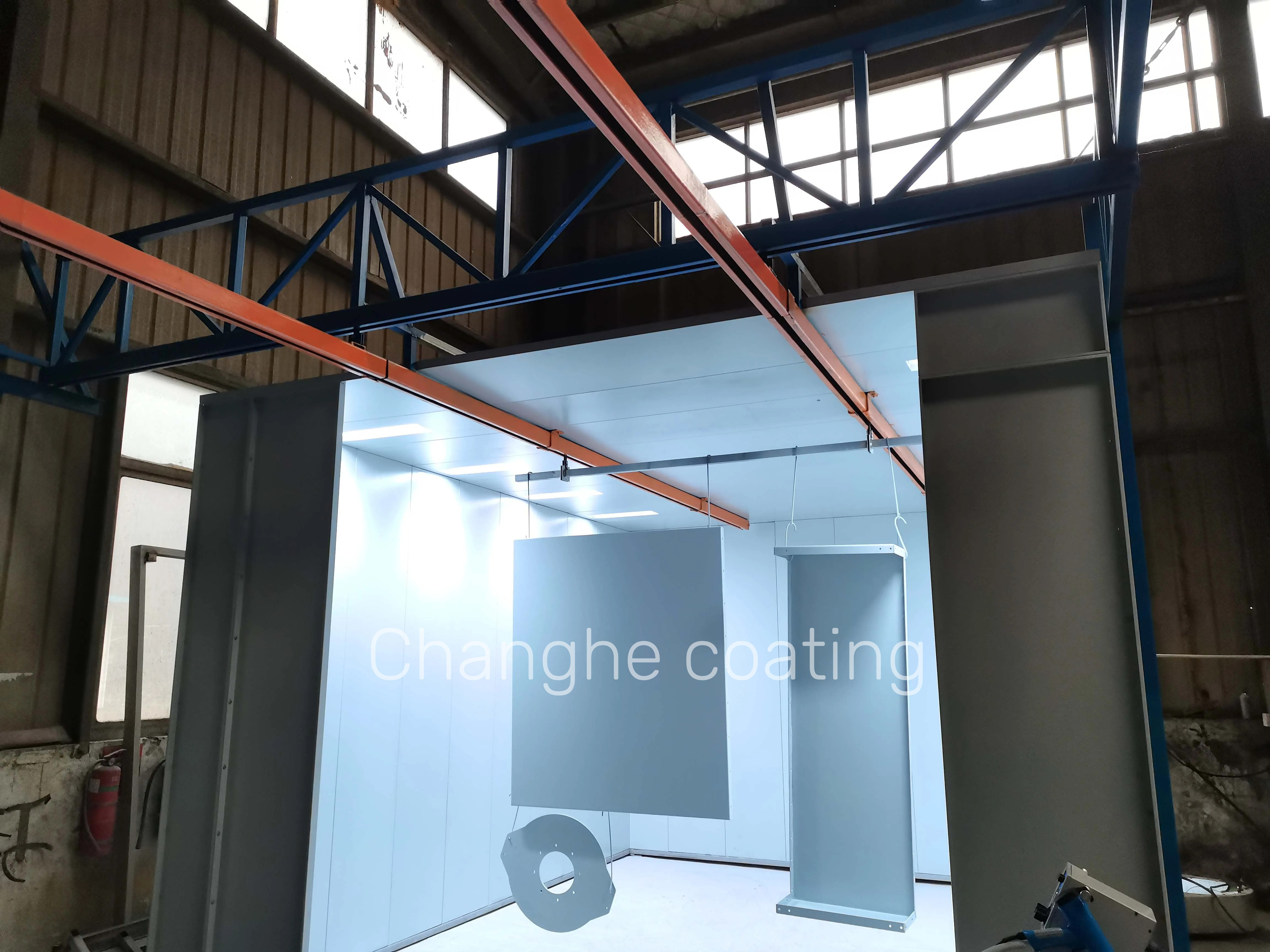 Buy Walk-in Powder Coating Plant With Big Cyclone Powder Recovery Unit ...