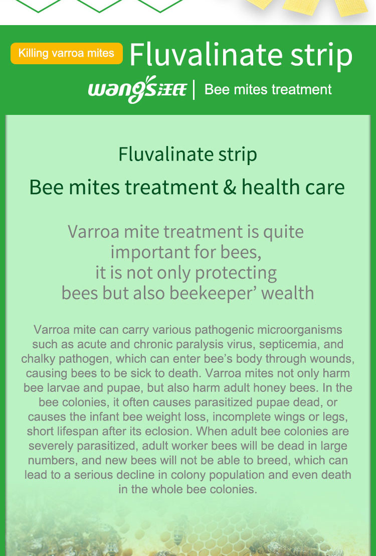 Buy Wangshi Manhao-pro Bee Strip For Varroa Mite Control from Sichuan ...