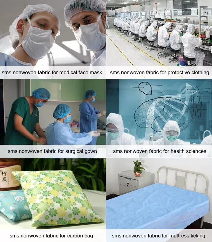 Buy Water Proof 100% Polypropylene Medical Cloth Surgical Gowns Sms ...