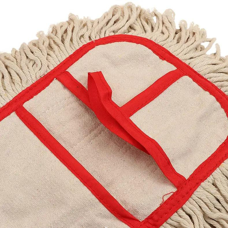 Buy White Cotton Yarn Flat Mop Rectangle Shape Indoor Floor Cleaning ...