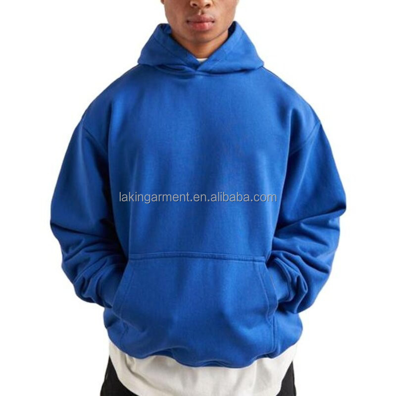 Buy Wholesale 500 Gsm Bulk Blank French Terry Oversized Hoodies For Men Pullover Heavyweight 100 Cotton With Custom Embroidery Logo from Dongguan City He Cheng Clothing Trading Co. Ltd. China Tradewhe...