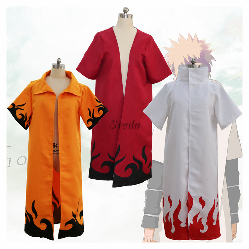Wholesale Anime Naruto Cosplay Cloak Costume Namikaze Minato 4th