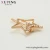 Import 00476 Xuping new style gold plated copper alloy hair jewelry, star shaped design hair pin with Synthetic CZ from China