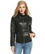 Ladies Faux Leather Jacket
