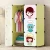 Portable Cartoon Wardrobe for Hanging Clothes,  Space Saving, Ideal Storage Organizer Cube for Books, Toys, Towels