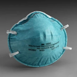 3M 1860 Health Care Particulate Respirator and Surgical Mask, N95