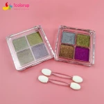 021 Metal Solid Powder in Square Flask Pigment Powder Acrylic Mirror Magic Powder Nail Glitter Pressed Solid Chrome Pigment