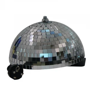 Gold Half Mirror Ball 12inch 30cm-With Built In Motor