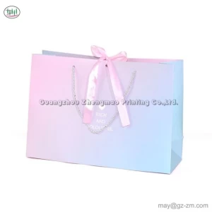 Customized Gradient Paper Tote Bags  Ins Style Gradient Paper Gift Bag