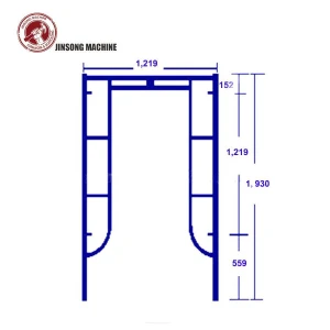 Factory Price Walk Through Ladder Frame Scaffolding System
