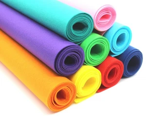 Colored Polyester Felt Fabric Factory, 1-5mm thick