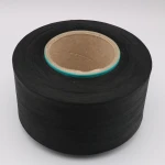 Black conductive carbon inside polyester  fiber filaments ESD gloves Yarn 150D/36F for Anti-Static Fabric-XT11359