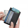 High quality slim carbon fiber card holder