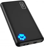 INIU Portable Charger, USB C Slimmest & Lightest Triple 3A High-Speed 10000mAh Power Bank, Flashlight Battery