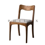 Philux Hans Dining Chair Solid Wood Frame with Upholstered Seat | Filipino Handmade Furniture for Hotels & Dining Rooms