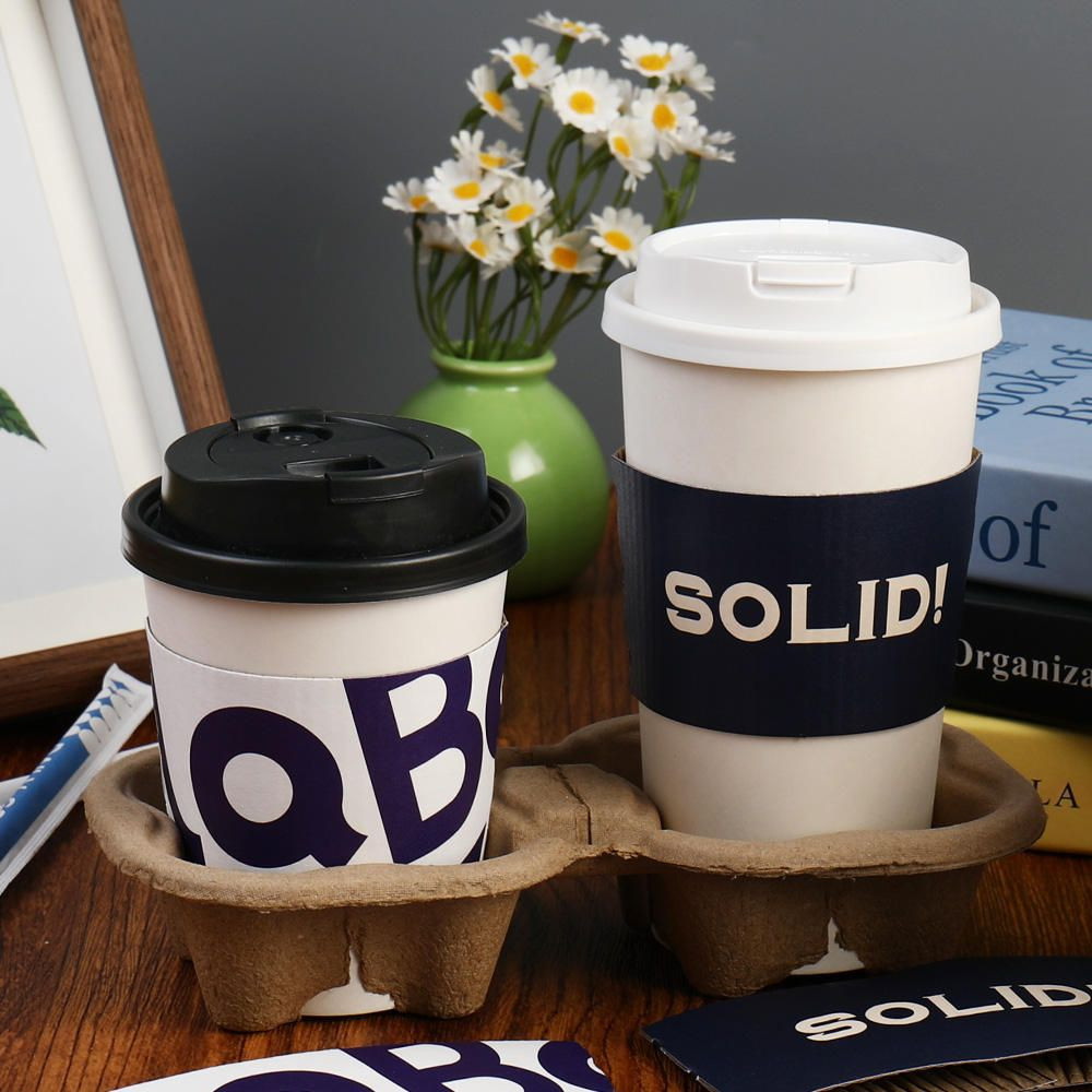 Buy Custom Logo Printing Adjust Paper Coffee Cup Sleeve Advertising ...