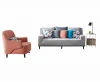 Memeratta fashionable corner solid wood frame fabric upholstery sofa S-706