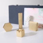 Brass Sign greeting card stand display