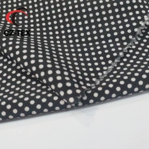 Dot Printed fabric Polyester Spandex 4 Way Stretch fabric for  scrub garment