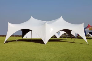 Hot Sale White Outdoor Wedding Waterproof Double Layer Folding Stretch Tent for Party and Events