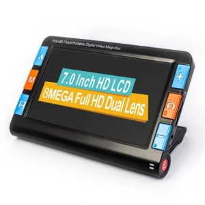 New 7 Inch Full HD Touch Screen + Auto Focus Digital Video Magnifier Portable Low Vision Reading Magnifier RS700X Plus