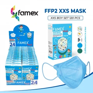 FAMEX FFP2 KIDS SET OF 5 (WITH STAND)- BOY