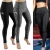 Import Women Heather High Waist Yoga Leggings with Side Phone Pockets Stretch Tummy Control Fitness Sports Pants from China