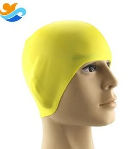 1 Piece Solid Swimming Cap 100% Silicone Swimming Hats Men Women Children Water-proof Adult Caps