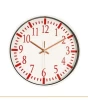 10 inch Simple Modern Silent Non Ticking Plastic Wall Clock with Quartz Battery Operated