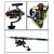 Import 100% Carbon Fiber Fishing Rods With Spinning Fishing Reel Sea Fishing Rod Set from China