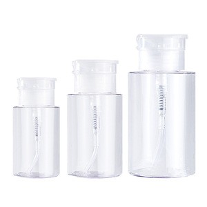 100ml 150ml 200ml PETG plastic makeup remover bottle with spray pump for facial cleanser