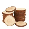 10pce wooden christmas decoration natural unfinished wood slices home decor round wooden slice for crafts diy ornaments