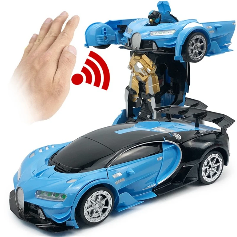 1/12 rc car 2.4G Drift Ares deformation of RC Remote-controlled Car Bugatti Auto Robots with sound and light