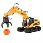 1/14 scale Huina 1571  Radio Control 16 functions Open-window Packing Simulation Grab Loader Model for over-8-year-old