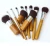Import 11pcs Fresh Fashion Hign Quality Portable Bamboo Handle Makeup Brush Set from China