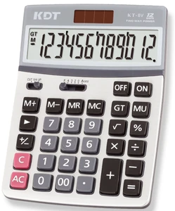 12 digits scientific desktop calculator KT-8V