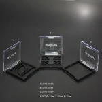 12 round pan eyeshadow case with clear lid
