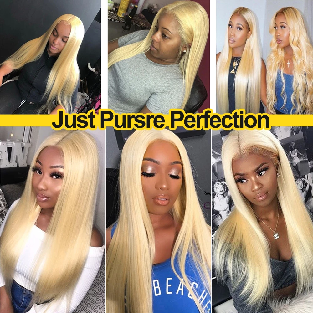 13x4 13x6 hd lace frontal human hair wig,color blonde 613 full lace wig vendors,cheap 613 blonde human hair lace wigs