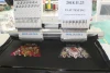 15-needle double head computer usb floppy for embroidery machine  with Dahao system for logo,cap,bag,T-shirt,3D,flat