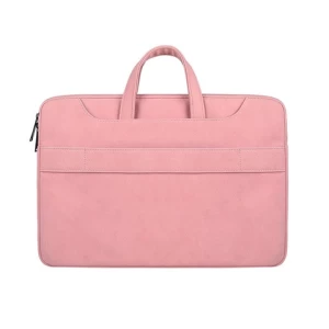15.6 Inch Soft pu leather Messenger Bag Business Briefcase Laptop Sleeve Bags Case with Shoulder and Luggage Strap